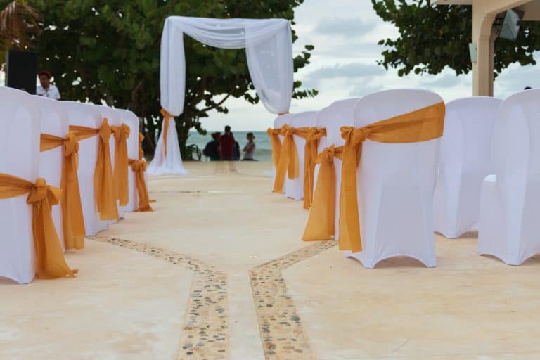 Wedding Setup by the beach